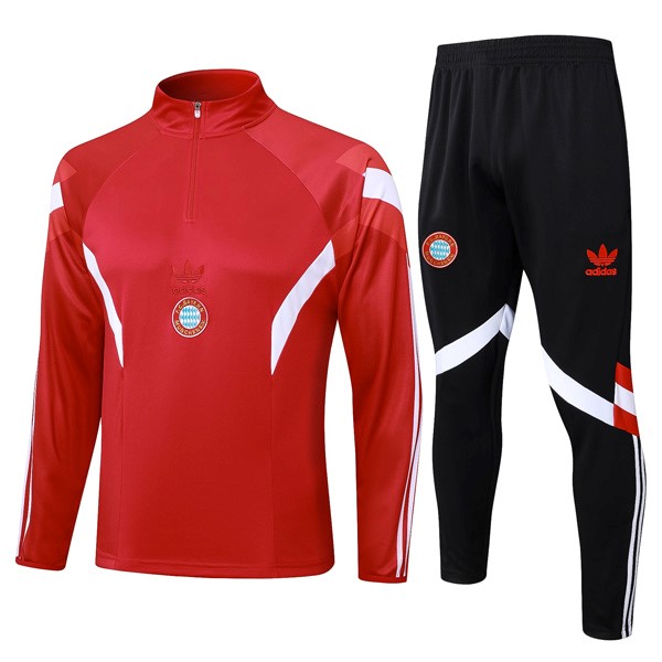 Sudadera De Training Bayern Munich 2024-2025 Rojo Blanco